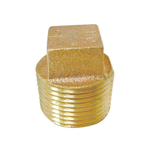 Cast Square Head Plug Manufacturer, Exporters and Supplier in India | Brass Pipe Fittings